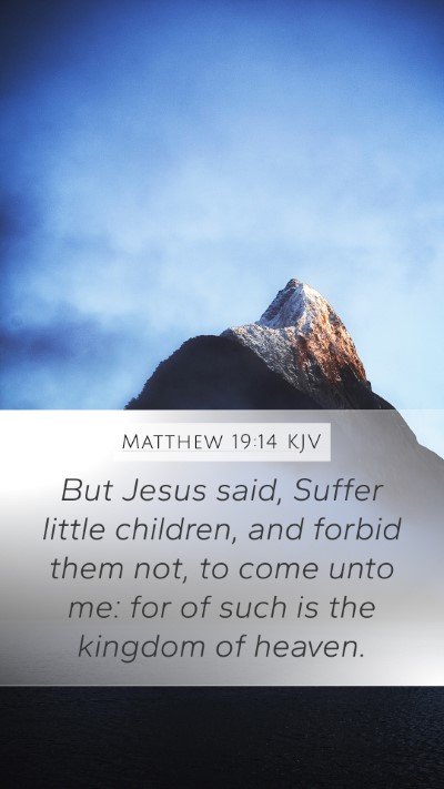 Matthew 19:14 Explained