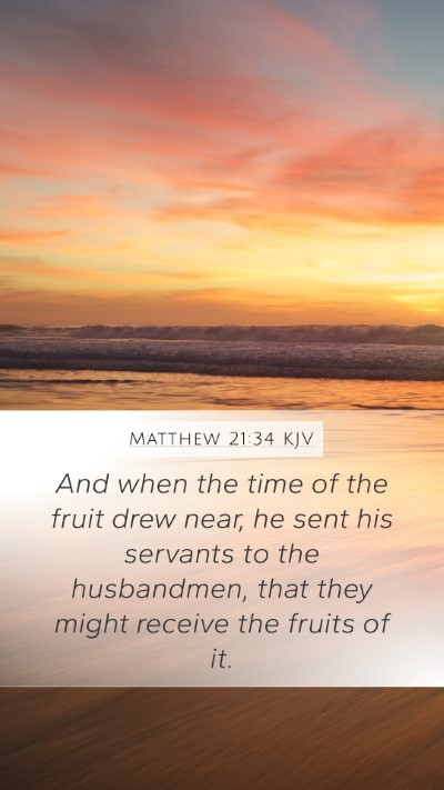 Matthew 21:34 Explained