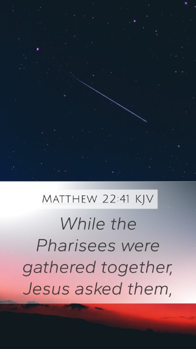 Matthew 22:41 Explained