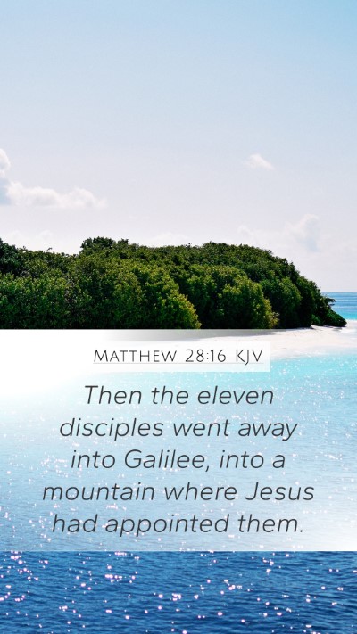 Matthew 28:16 Explained