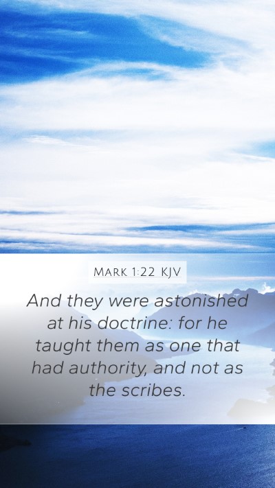 Mark 1:22 Explained