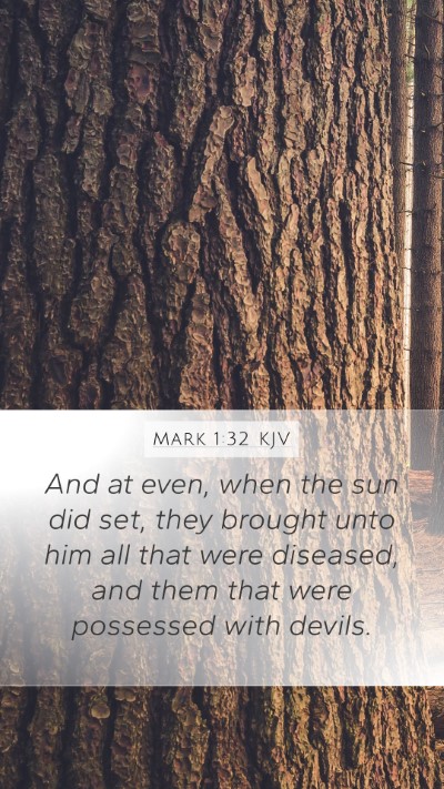 Mark 1:32 Explained