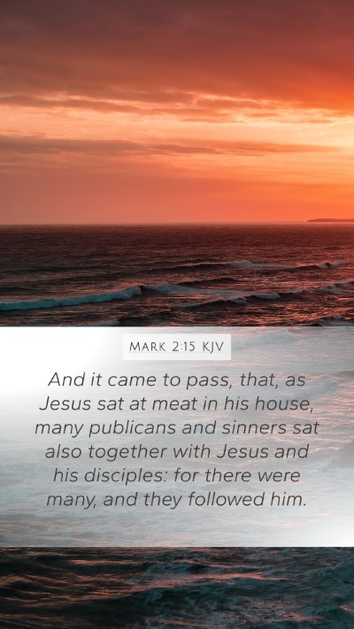 Mark 2:15 Explained