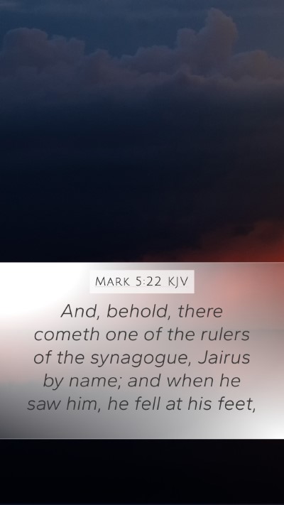 Mark 5:22 Explained