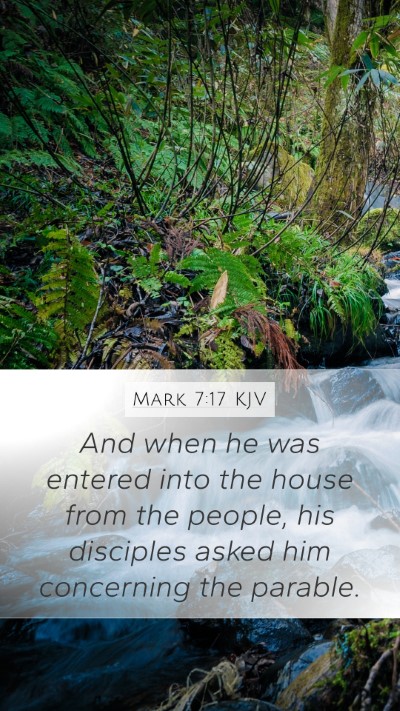 Mark 7:17 Explained