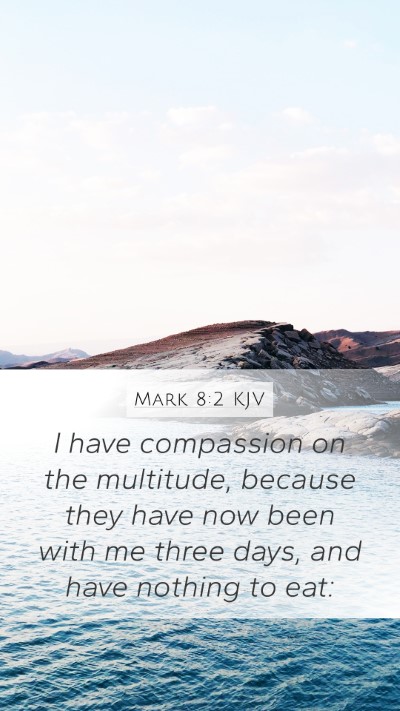 Mark 8:2 Explained