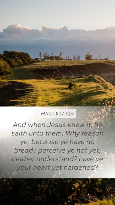 Mark 8:17 Explained