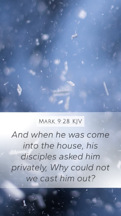 Mark 9:28 Explained