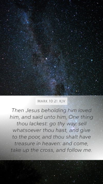 Mark 10:21 Explained