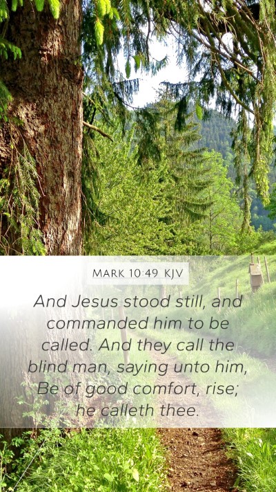 Mark 10:49 Explained