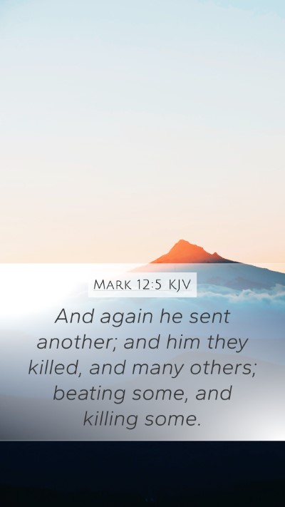 Mark 12:5 Explained