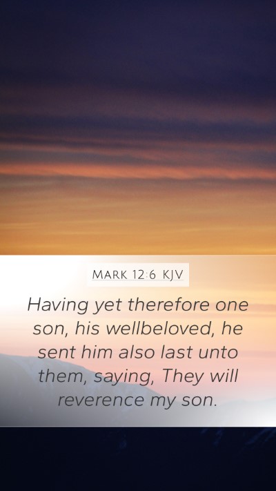 Mark 12:6 Explained