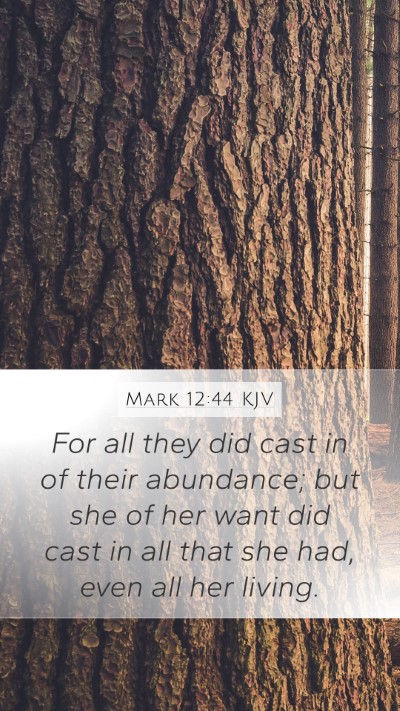 Mark 12:44 Explained