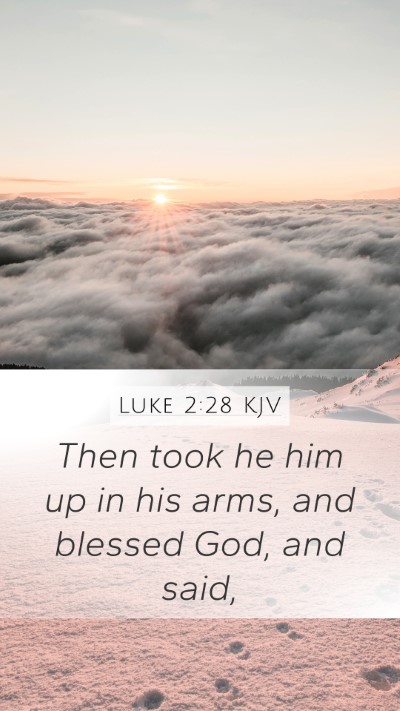 Luke 2:28 Explained