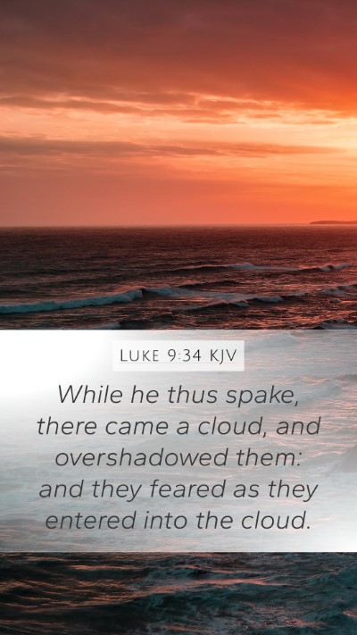 Luke 9:34 Explained