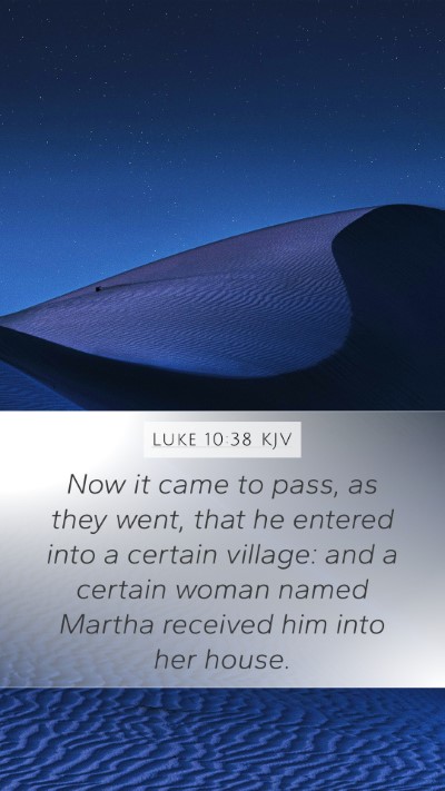 Luke 10:38 Explained