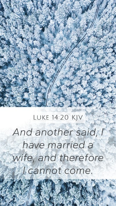 Luke 14:20 Explained