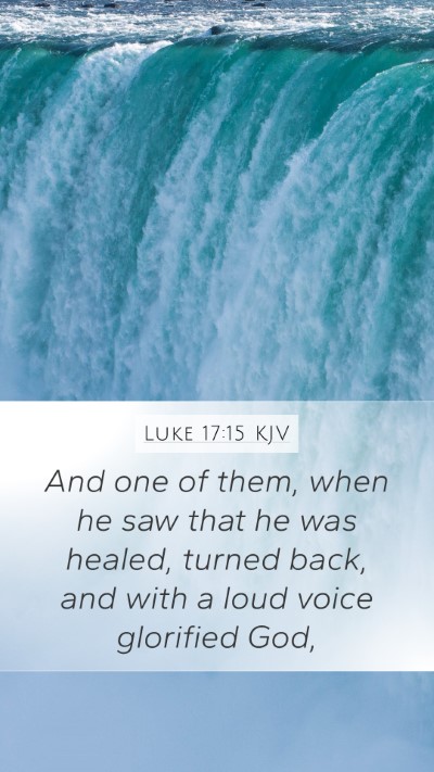 Luke 17:15 Explained