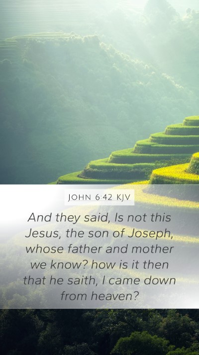 John 6:42 Explained