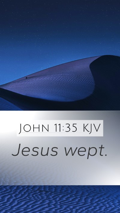 John 11:35 Explained