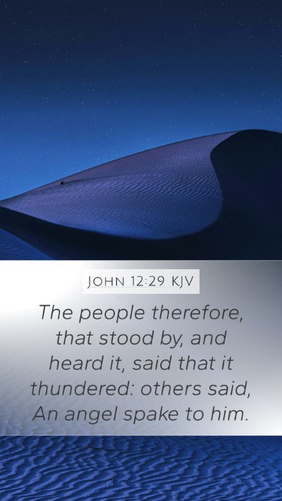 John 12:29 Explained