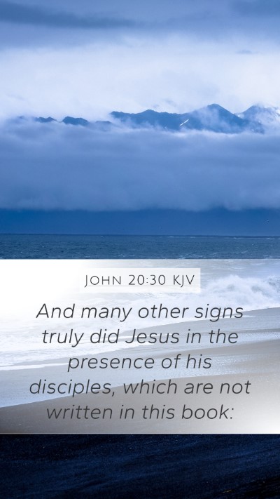 John 20:30 Explained