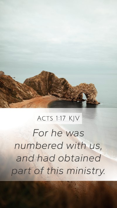 Acts 1:17 Explained