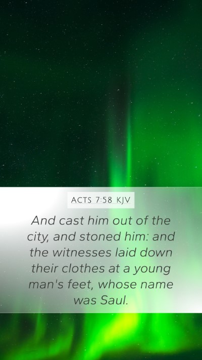 Acts 7:58 Explained