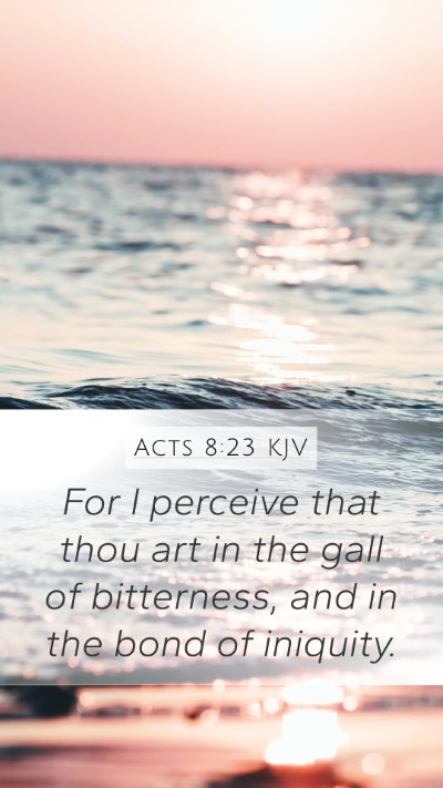 Acts 8:23 Explained