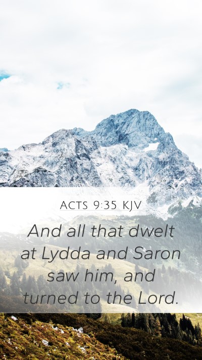 Acts 9:35 Explained