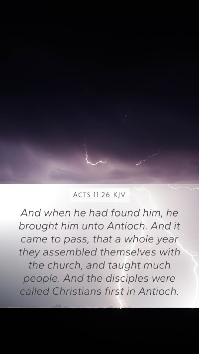 Acts 11:26 Explained