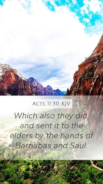 Acts 11:30 Explained