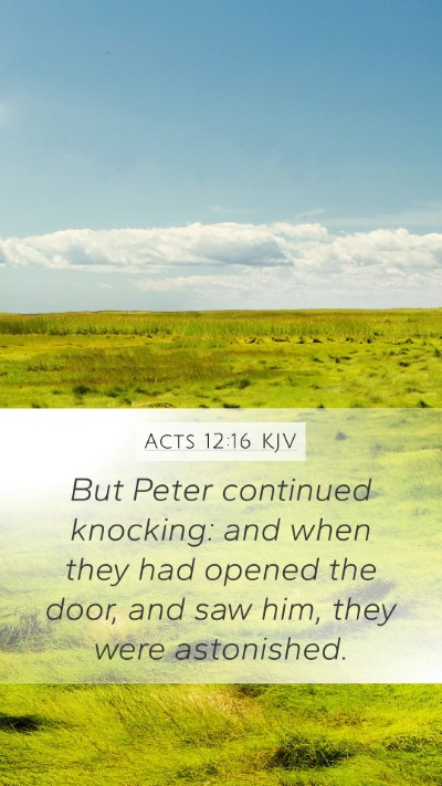 Acts 12:16 Explained