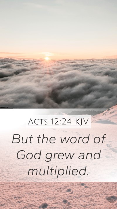 Acts 12:24 Explained