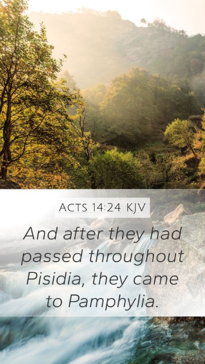 Acts 14:24 Explained