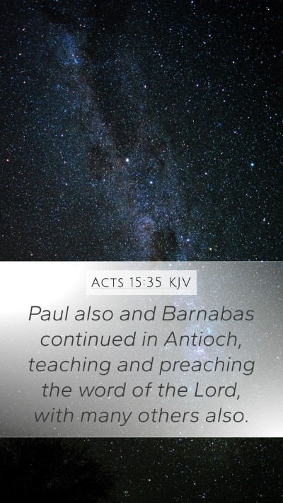 Acts 15:35 Explained