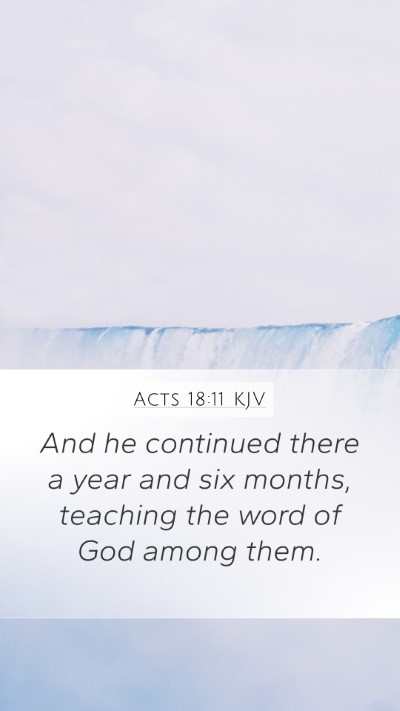 Acts 18:11 Explained