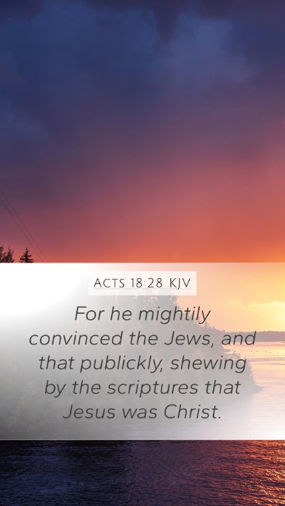 Acts 18:28 Explained