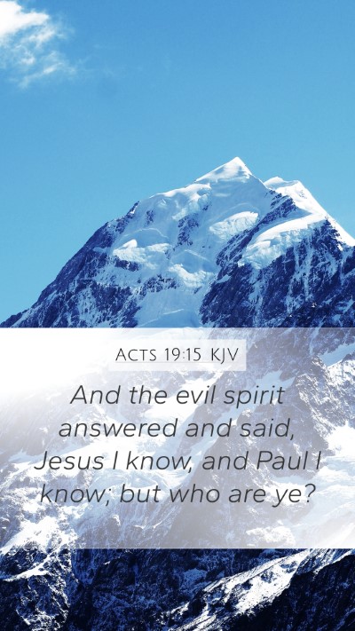 Acts 19:15 Explained