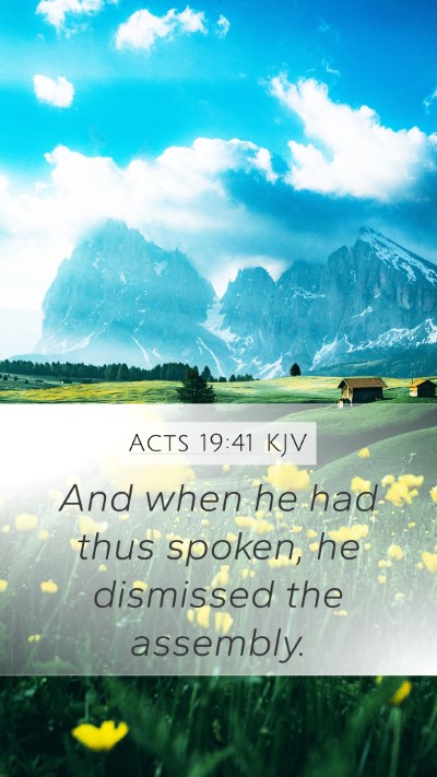 Acts 19:41 Explained