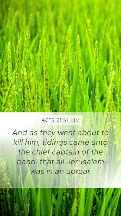 Acts 21:31 Explained