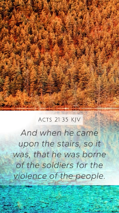 Acts 21:35 Explained