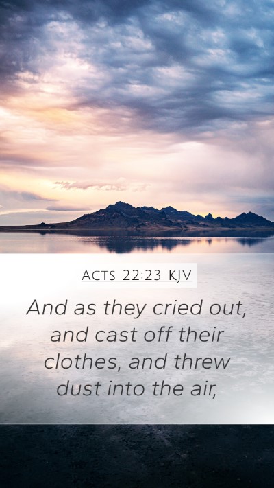 Acts 22:23 Explained