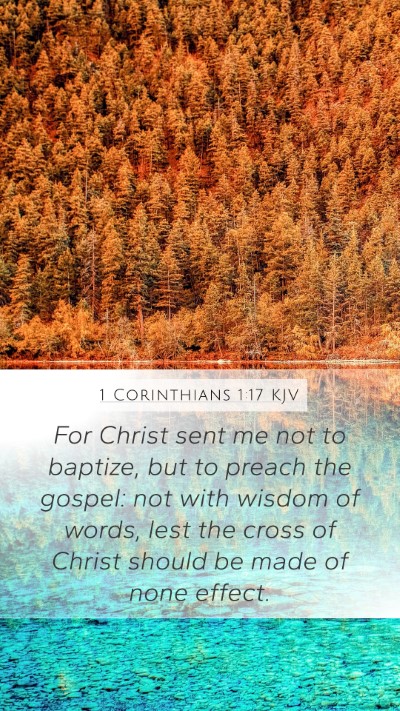 1 Corinthians 1:17 Explained