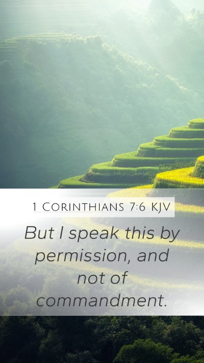 1 Corinthians 7:6 Explained