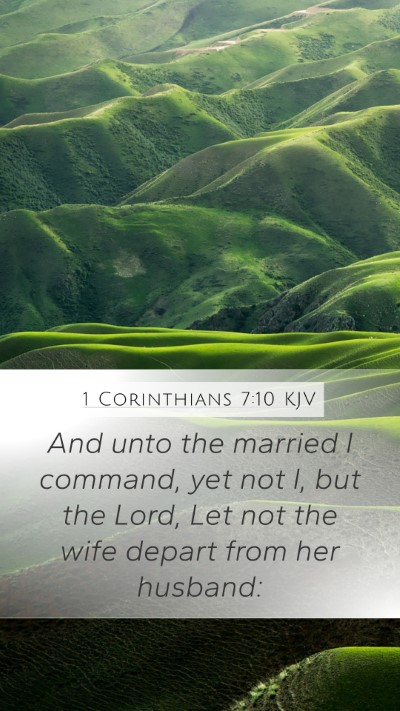 1 Corinthians 7:10 Explained