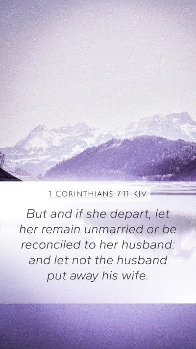 1 Corinthians 7:11 Explained