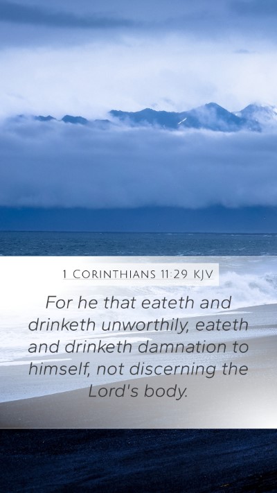 1 Corinthians 11:29 Explained