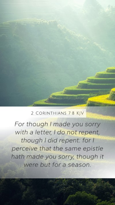 2 Corinthians 7:8 Explained