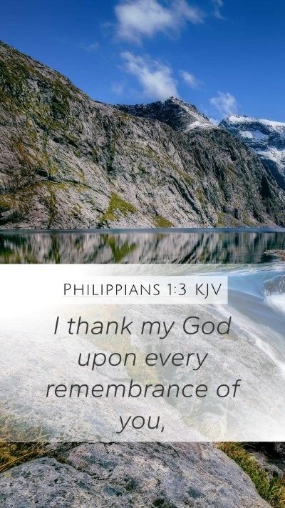 Philippians 1:3 Explained